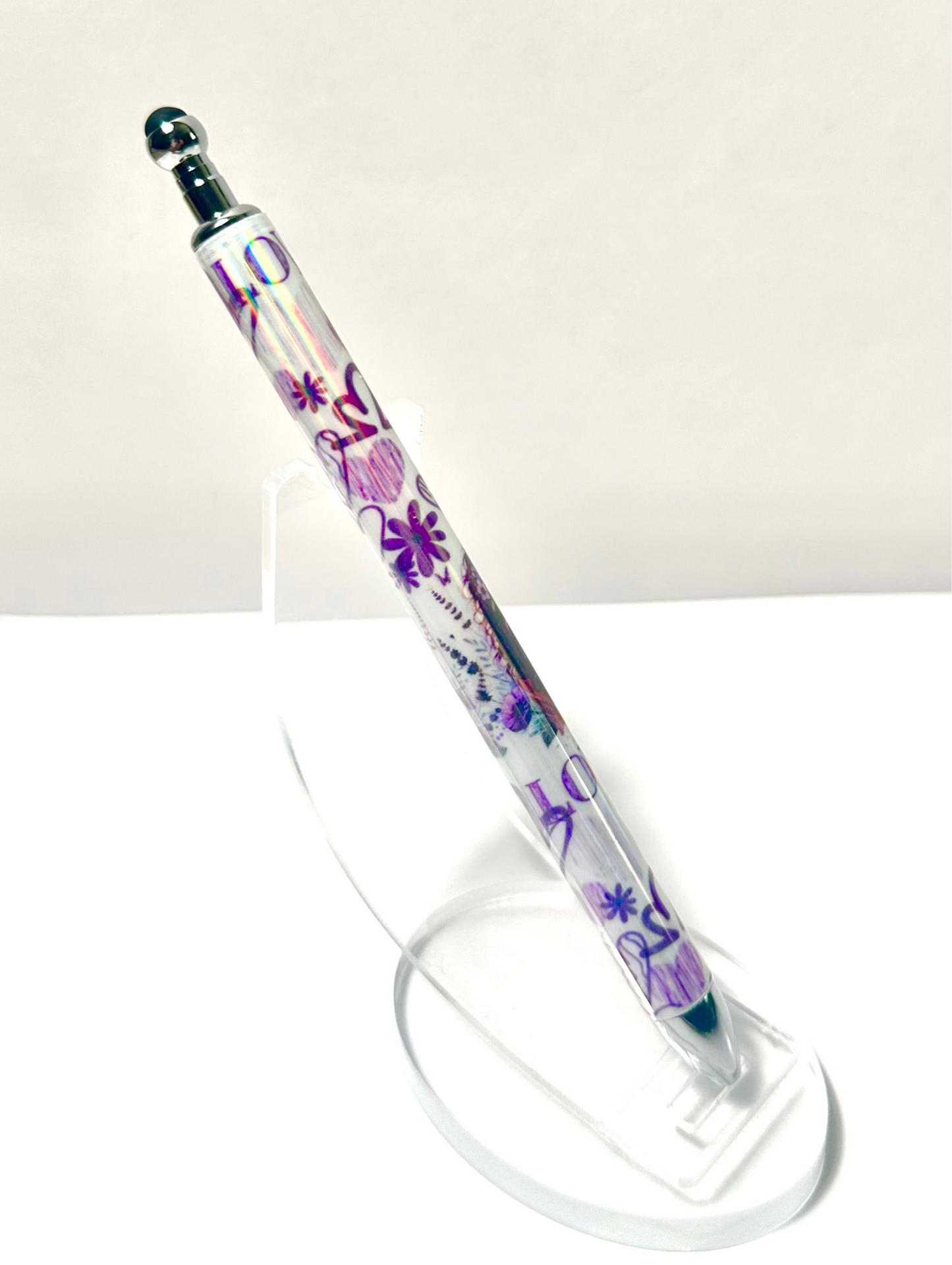 beauty love purple pen