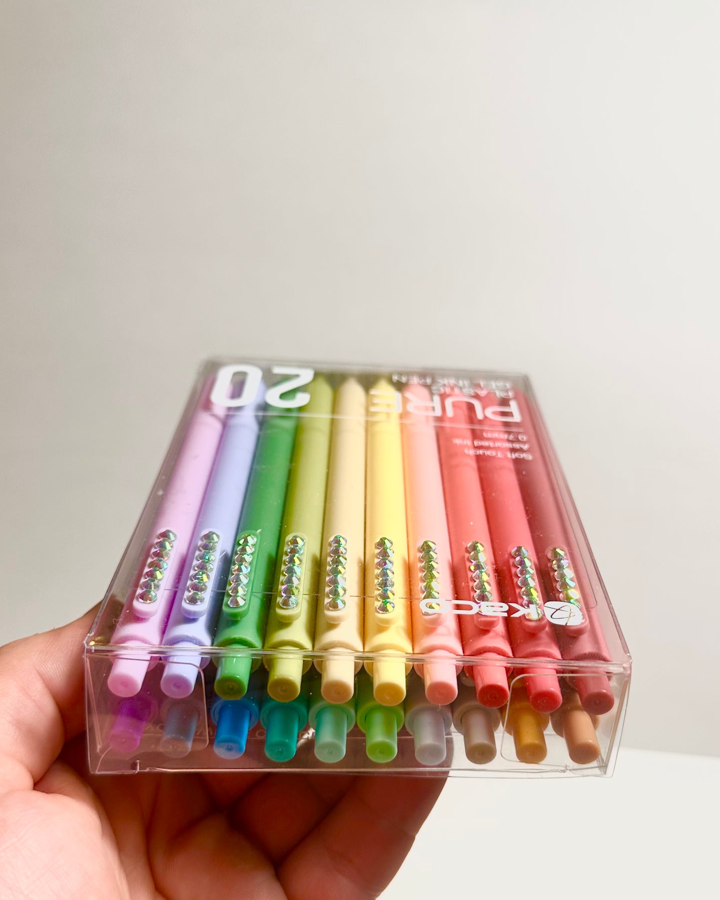 20 colored pastel gel pens