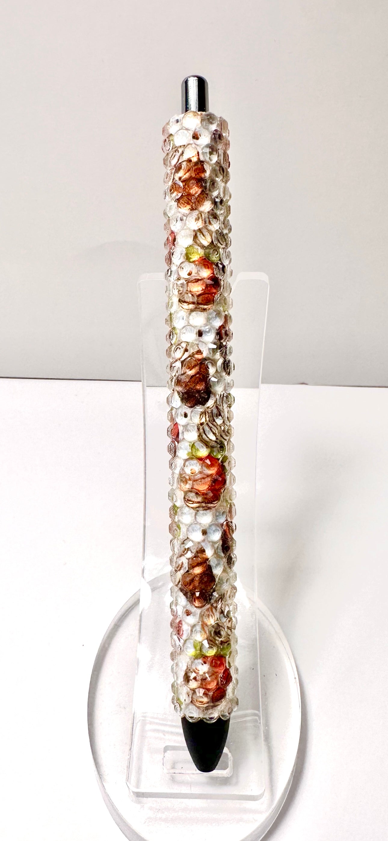 Chocolate covered strawberries rhinestone pen.