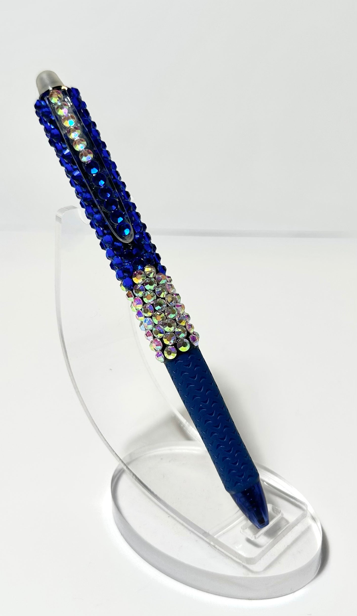 Clickable erasable rhinestoned colored gel pens