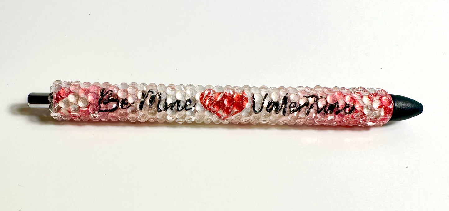 Be mine Valentines rhinestone pen.