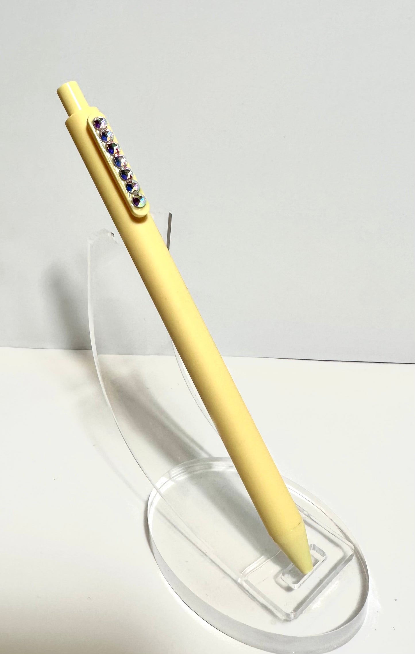 Rhinestoned colored gel, pens, set of six