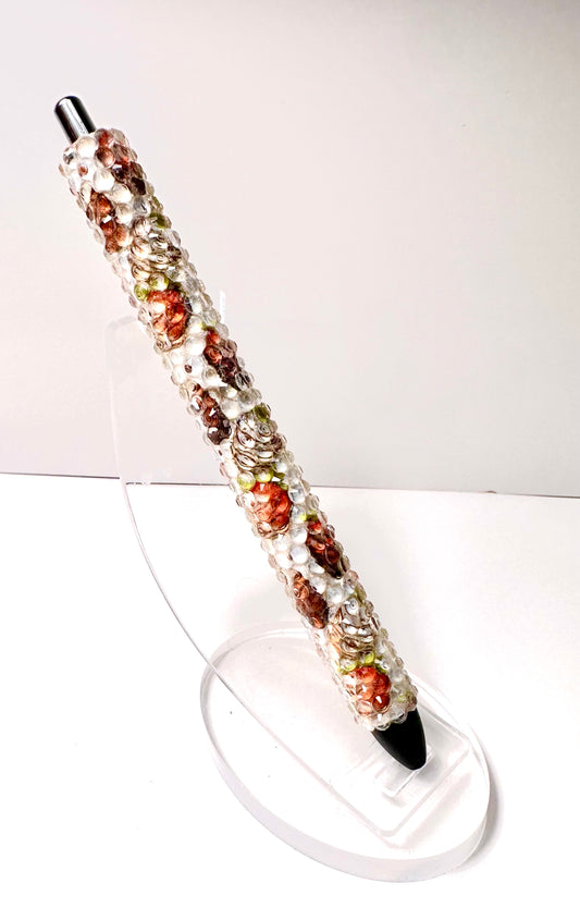 Chocolate covered strawberries rhinestone pen.