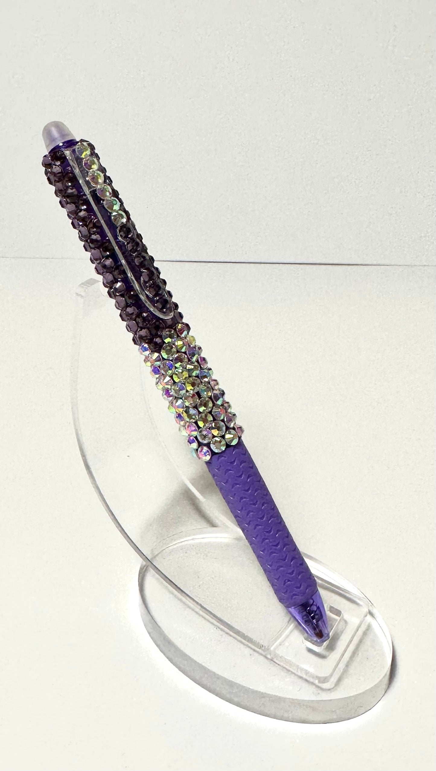 Clickable erasable frosted(Rhinestoned)pens.